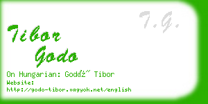 tibor godo business card